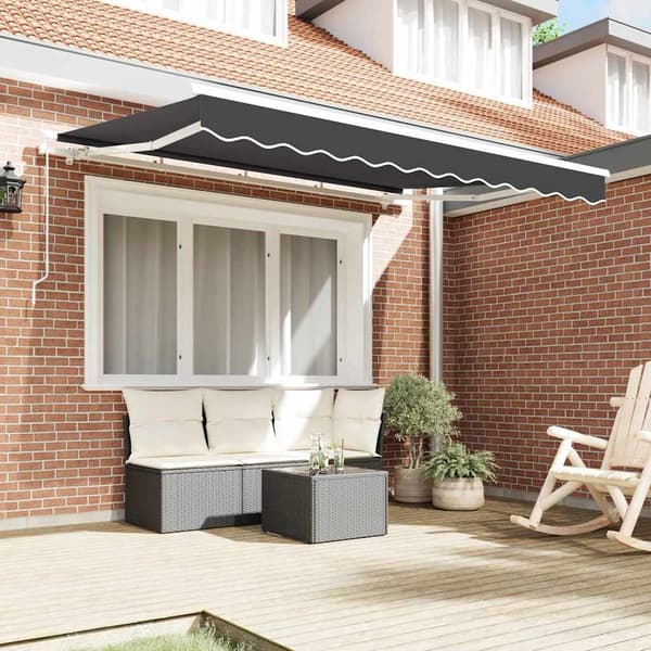 vidaXL Reserveduk til markise Antrasitt 235 x 195 cm Polyester