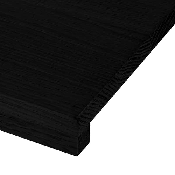 vidaXL Trappetrinn 12 stk mørkebrun 80x25x2 cm heltre eik