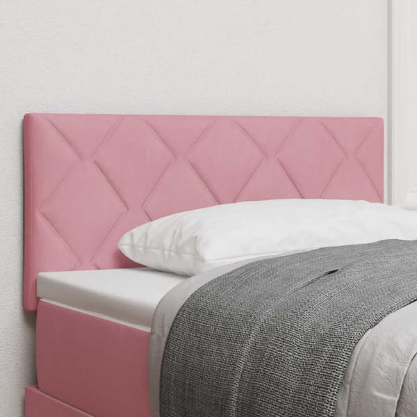 vidaXL LED huvuddyna Rosa 100 cm Sammet
