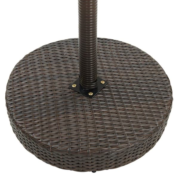 vidaXL Hagebord brun 75,5x106 cm polyrotting