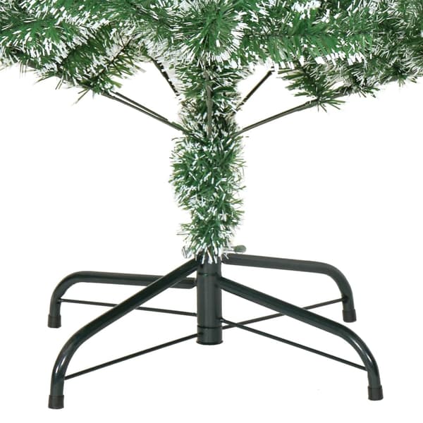 vidaXL Plastgran med snö grön 120 cm