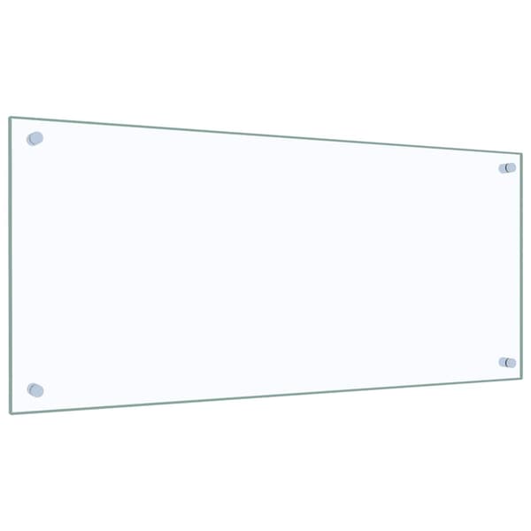 vidaXL Stänkskydd transparent 90x40 cm härdat glas