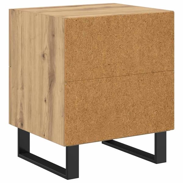 vidaXL Sengeskaps 2 pcs artisan eik 40 x 35 x 47.5 cm Konstruert tre
