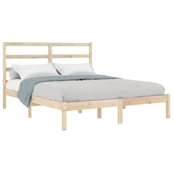 vidaXL Sengeramme heltre 135x190 cm Double