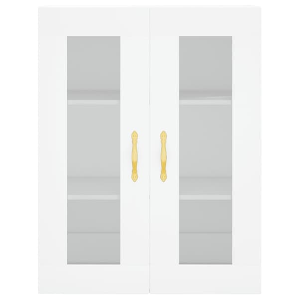 vidaXL Highboard hvit 69,5x34x180 cm konstruert tre