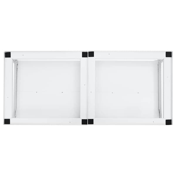vidaXL | Vaskemaskin Pedestal | Hvit Stål