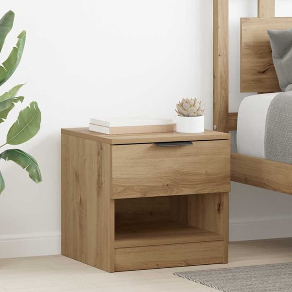 vidaXL Sengeskap 2 pcs Artisan Eik 40 x 39 x 40cm Konstruert tre