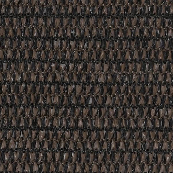 vidaXL Balkongskjerm brun 75x500 cm HDPE