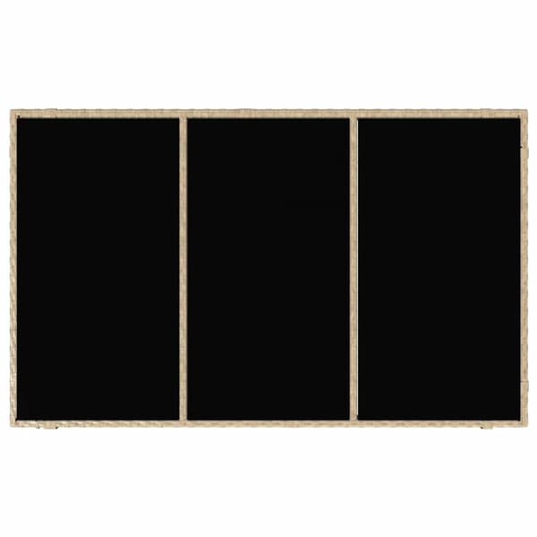 vidaXL Hage Spisegruppe 5 pcs Beige polyrotting
