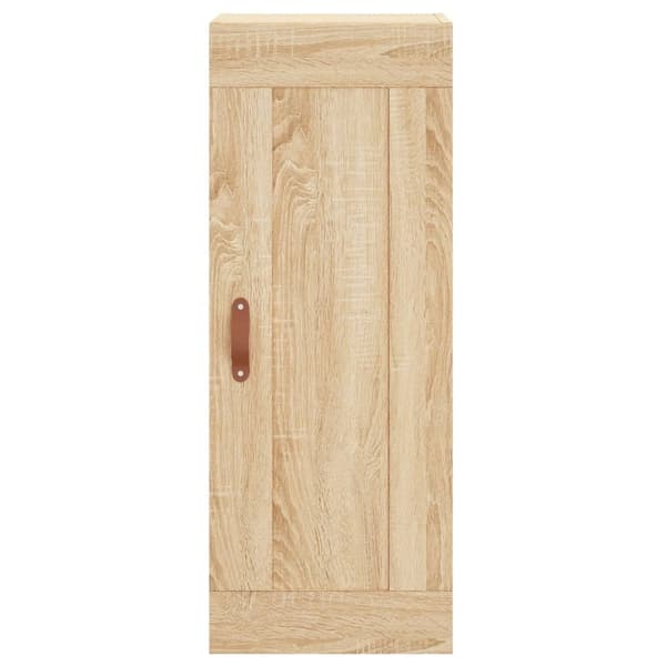 vidaXL Highboard sonoma eik 34,5x34x180 cm konstruert tre