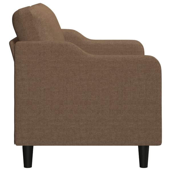 vidaXL 2-sitssoffa brun 120 cm tyg