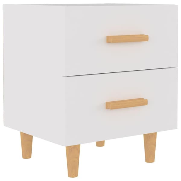 vidaXL Sängbord vit 40x35x47,5 cm