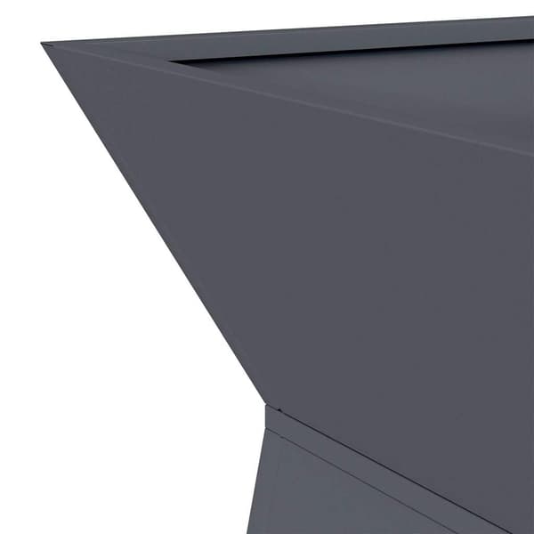vidaXL Søyleplanter 2 pcs Antrasitt 35 x 35 x 73 cm