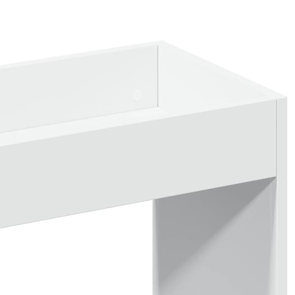 vidaXL Highboard hvit 92x33x140 cm konstruert tre