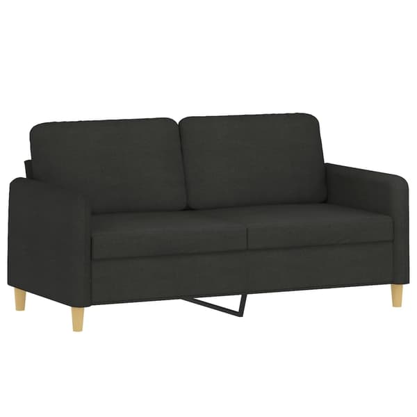 vidaXL 2-sitssoffa svart 140 cm tyg