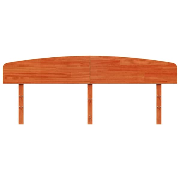 vidaXL Hodegavl voksbrun 200 cm heltre furu