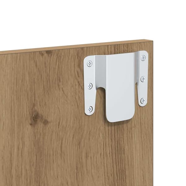 vidaXL Nattbordskap 2 pcs Artisan Eik 50 x 32,5 x 80cm Konstruert tre