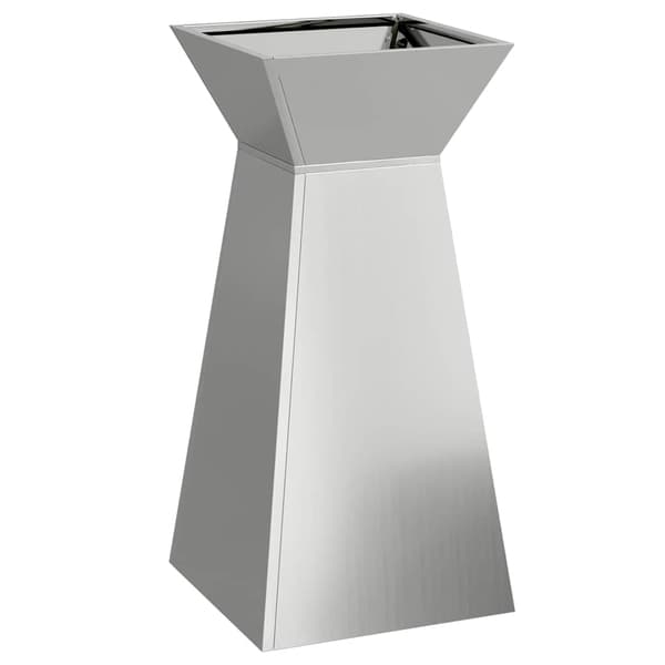 vidaXL Søyleplanter 2 pcs sølv 35 x 35 x 73 cm