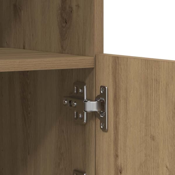 vidaXL LED sideboard Artisan Eik 41 x 37 x 100 cm Konstruert tre