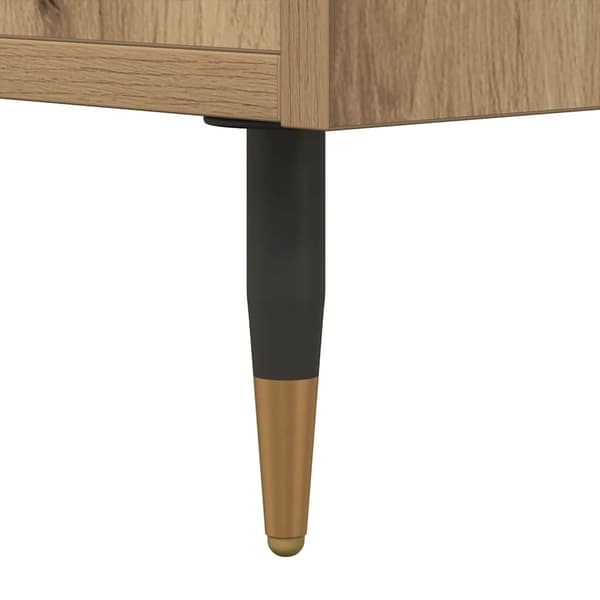 vidaXL Highboard artisan eik 60x36x110 cm konstruert tre