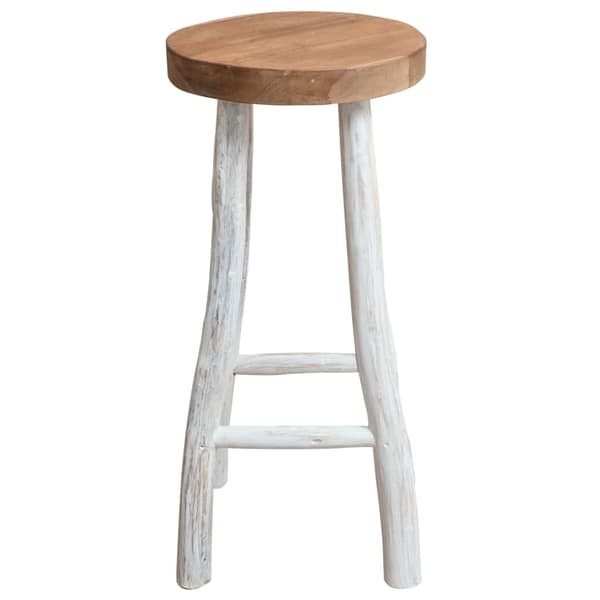 vidaXL Barstol massiv teak