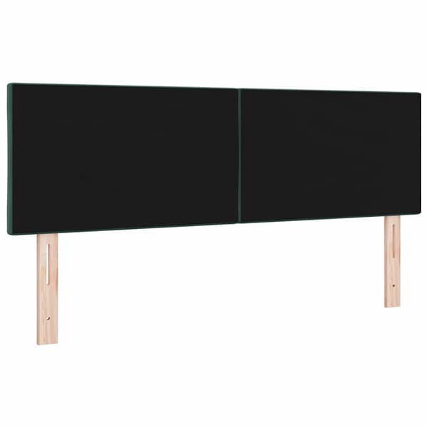 vidaXL LED huvuddyna Mörkgrön 144 cm Sammet