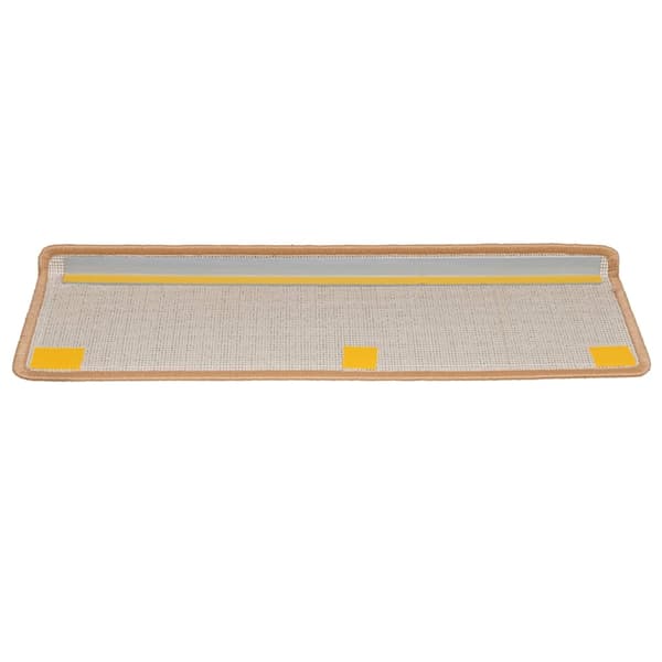vidaXL Trappematter 20 stk 65x21x4 cm beige rektangulær kant