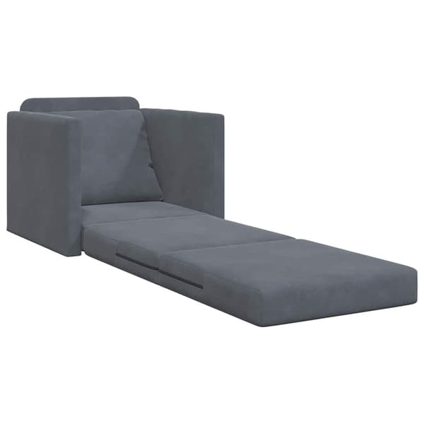 vidaXL Soffsäng Mörkgrå 74 x 77 x 81 cm Sammet