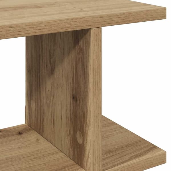 vidaXL Vegghyller 2 stk artisan eik 90x18x20 cm konstruert tre