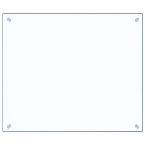 vidaXL Stänkskydd 2 st transparent 70x60 cm härdat glas