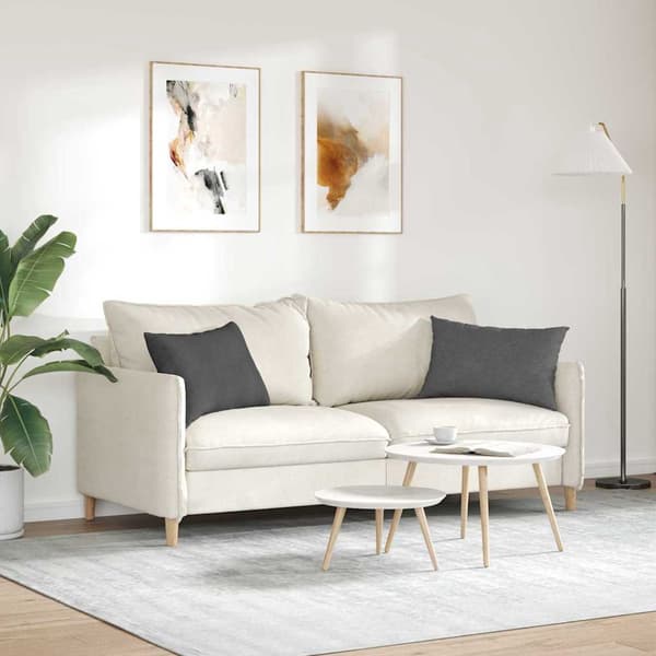vidaXL Soffkuddar 2 st Mörkgrå 60 x 40 cm Manchester tyg