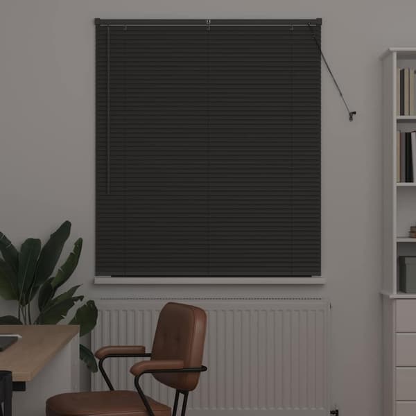 vidaXL Persienner Mörkgrå 130 x 120 cm Aluminium