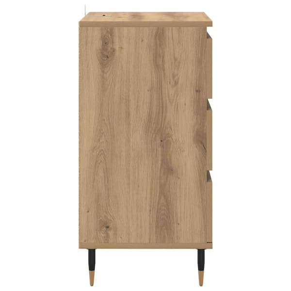 vidaXL Serviesskap artisan eik 35 x 40 x 70 cm Konstruert tre