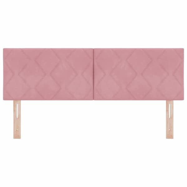 vidaXL LED huvuddyna Rosa 160 cm Sammet