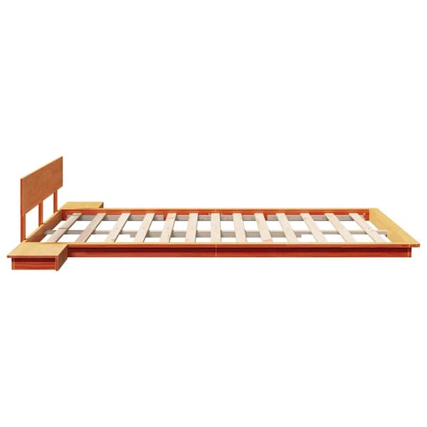 vidaXL Sengestamme Brun 150 x 200 cm tre