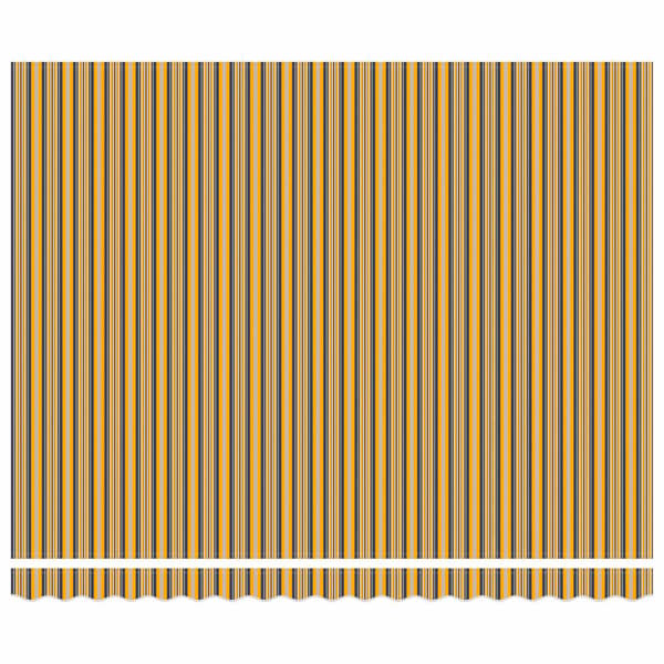 vidaXL Markisram Gul och Grå 400 × 300 cm Polyester med PU-beläggning