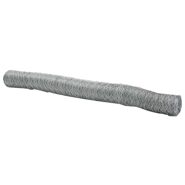 vidaXL Hexagonstängsel Silver 1,4 x 25 m Galvaniserat stål