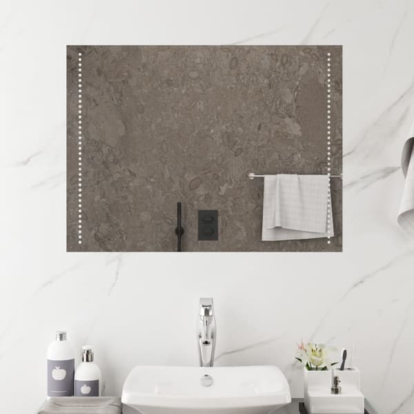 vidaXL Baderomsspeil med LED 60x80 cm