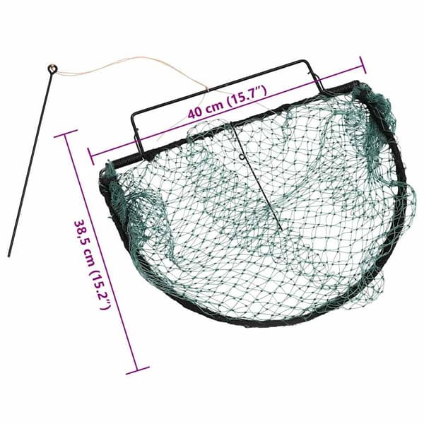 vidaXL Fuglefelle grønn 40 cm stål