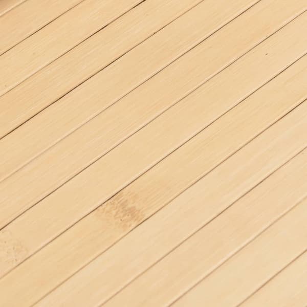 vidaXL Matta rektangulär ljus naturlig 80x400 cm bambu
