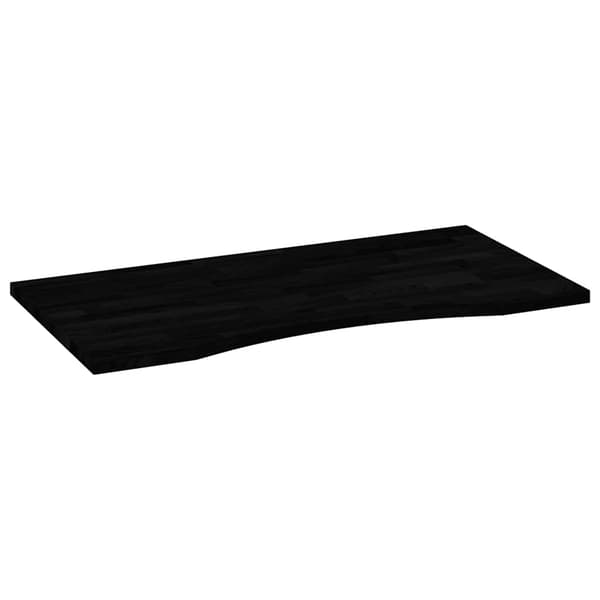 vidaXL Bordplate mørkebrun 100x50x2,5 cm rektangulær heltre eik