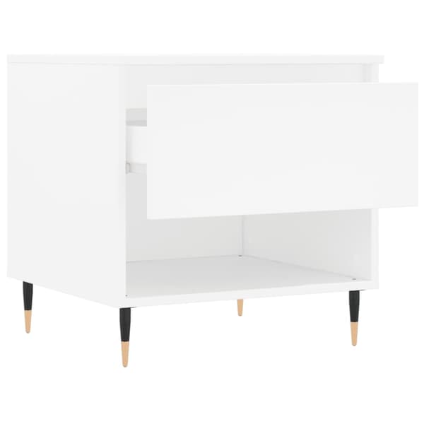 vidaXL Soffbord 2 st vit 50x46x50 cm konstruerat trä