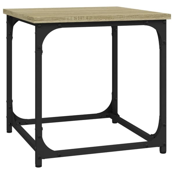 vidaXL Sidebord sonoma eik 40x40x40 cm konstruert tre