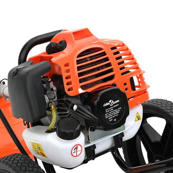 vidaXL Röjsåg med hjul orange 52 cc 1,45 kW