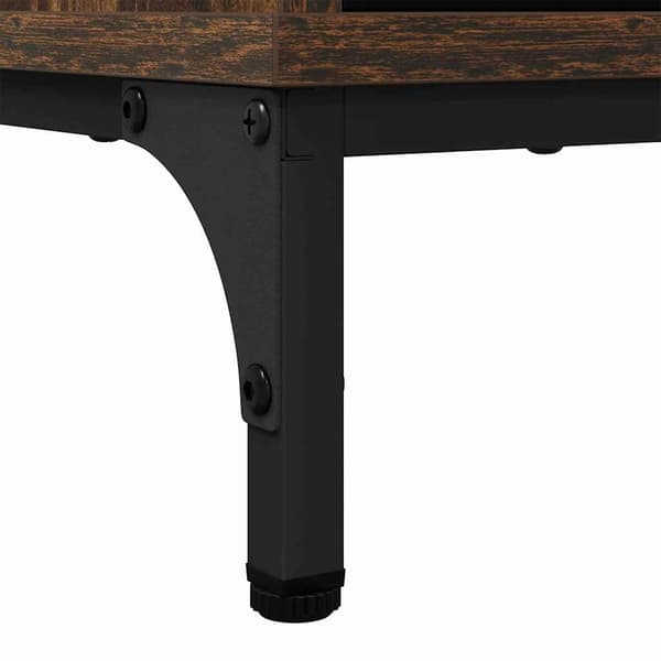 vidaXL Serviesskap Røkt eik 69,5 x 33 x 82 cm Konstruert tre