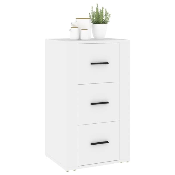 vidaXL Skjenk hvit 40x33x70 cm konstruert tre