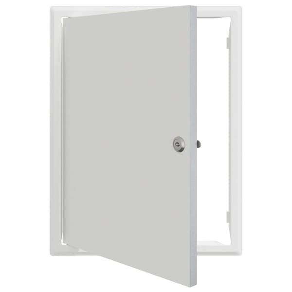 vidaXL Åtkomstpanel Vit 43 x 33 x 3 cm Stål