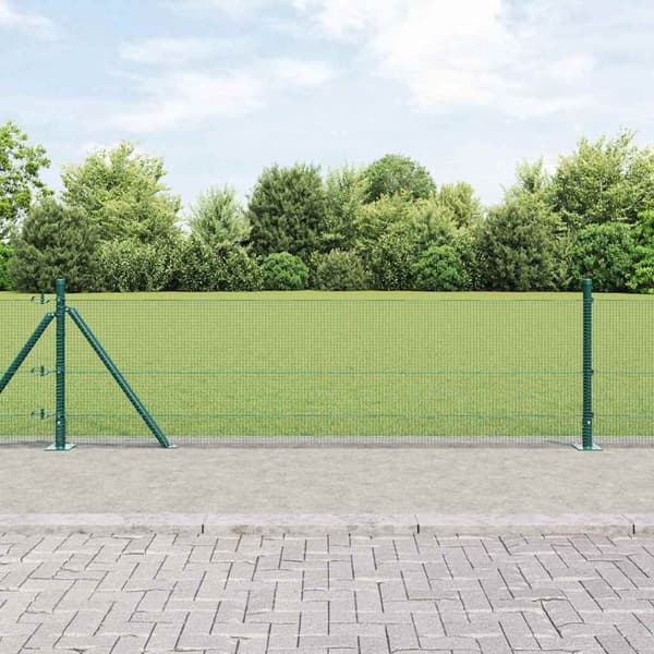 vidaXL Stängselstolpe Grön