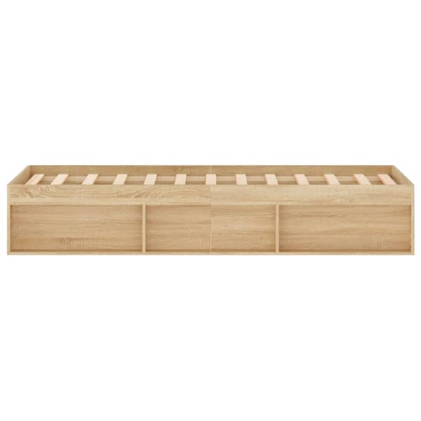 vidaXL Sengeramme sonoma eik 120x190 cm