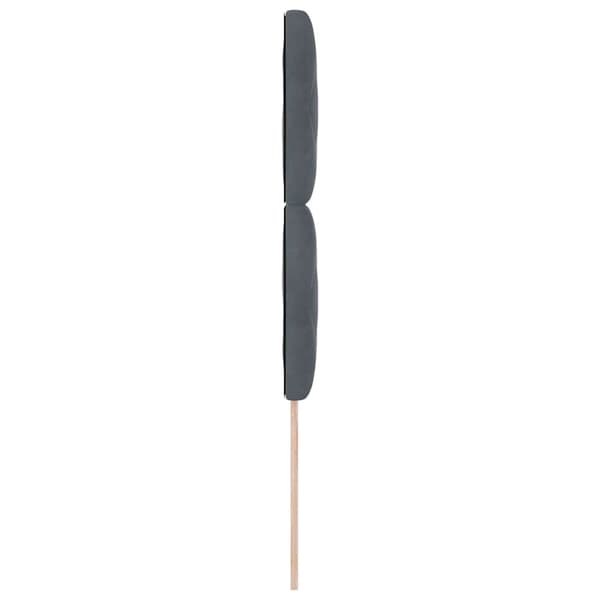 vidaXL LED huvuddyna Mörkgrå 90 cm Sammet